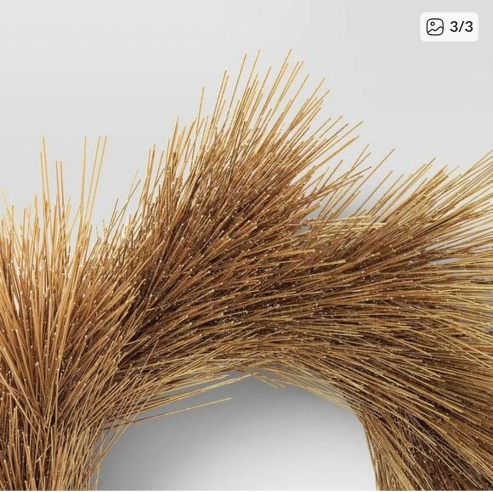 Threshold Gold Wreath | Shimmer Long Needle PineLuxe Holiday Aesthetic 24